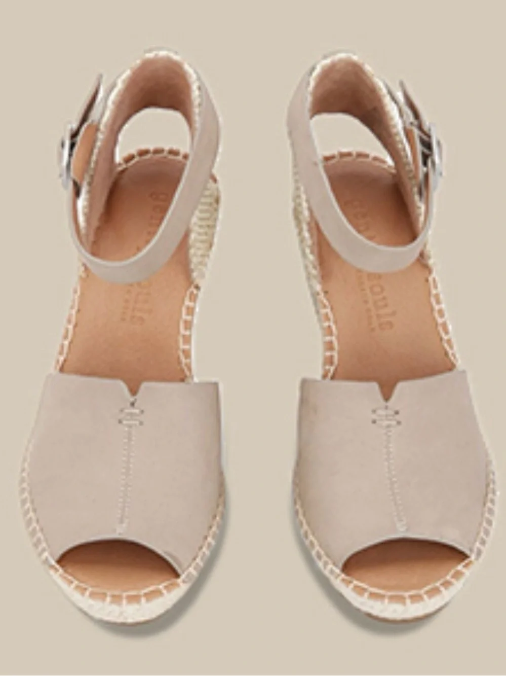 Gentle Souls Espadrille Sandals - Neutral Taupe